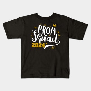 Prom Squad 2024 I Graduate Prom Class Of 2024 Kids T-Shirt